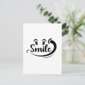 Just Smile Keep Smiling Smile More Stay Smiling A Briefkaart (Staand voorkant)