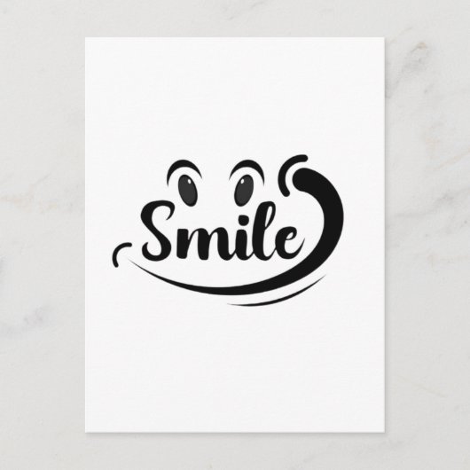 Just Smile Keep Smiling Smile More Stay Smiling A Briefkaart (Voorkant)