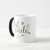 Just Smile - Motivatie Quote Mok (Voorkant links)