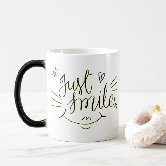 Just Smile - Motivatie Quote Mok (Met donut)