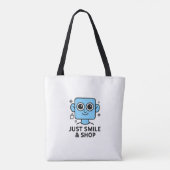 Just Smile & Shop - Smilo Canvas tas (Achterkant)