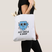 Just Smile & Shop - Smilo Canvas tas (Dichtbij)