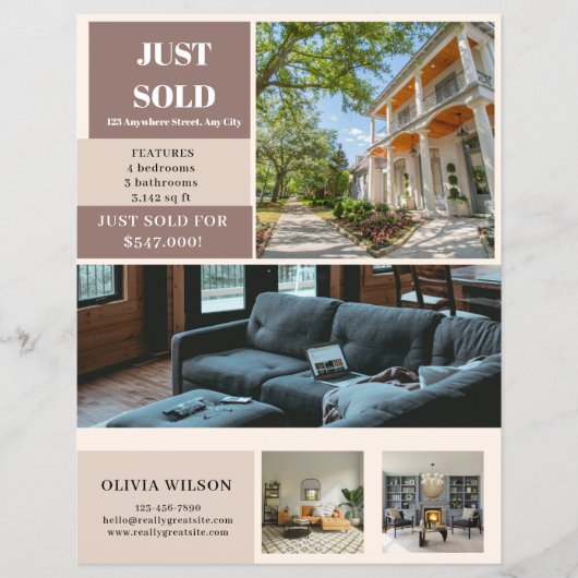 Just Sold Real Estate Flyer (Voorkant)