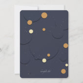 Just Stippen Graduation Party Invitation Kaart (Achterkant)