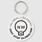 Just Stop Globalism™ Circle Logo (B) Sleutelhanger (Voorkant)