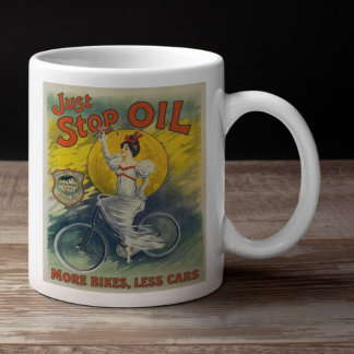 Just Stop Oil Mug More Bikes Less Cars Activist Koffiemok