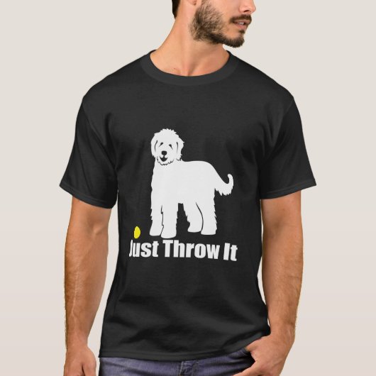 Just Throw It Nicker Goldendoodle Labradoodle T-shirt (Voorkant)