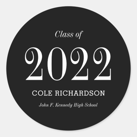 Just Timeles Graduation Stickers or Envelope Seals (Voorkant)