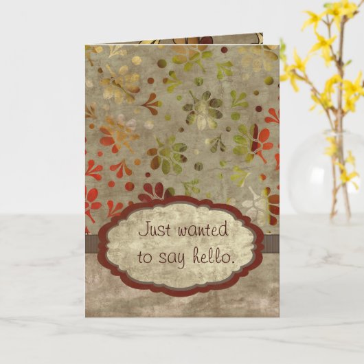 Just to Say Hello Kaart (Gele Bloem)