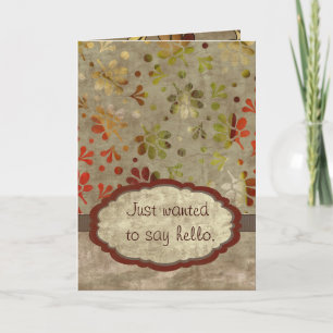 Just to Say Hello Kaart