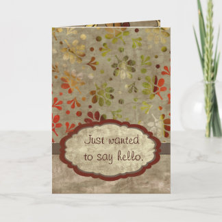 Just to Say Hello Kaart