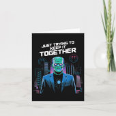 Just Trying To Keep It Together Shirt Halloween Fr Kaart (Voorkant)