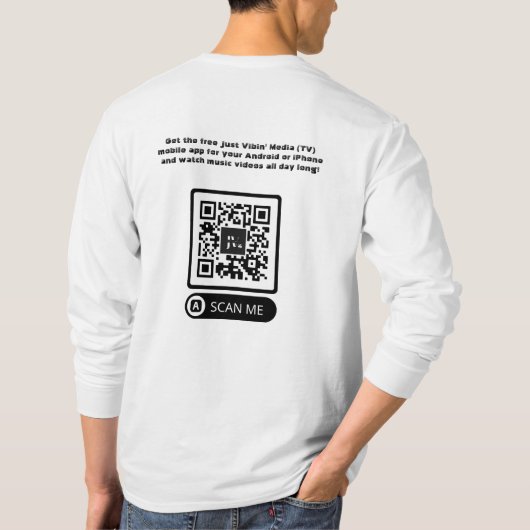 Just Vibin' Media "Got App" T-shirt met lange mouw (Achterkant)