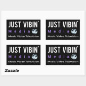 Just Vibin' Media Rechthoekige Stickers (Vel)