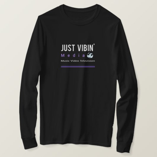 Just Vibin' Media T Shirt (Design voorkant)