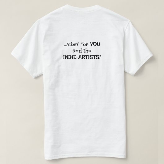 Just Vibin' T-shirt (eigentijds) (Design achterkant)