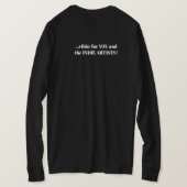 Just Vibin' T-shirt met lange mouwen (eigentijds) (Design achterkant)