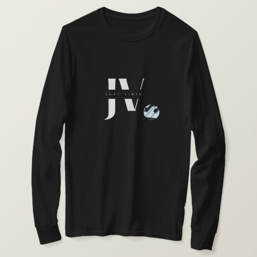 Just Vibin' T-shirt met lange mouwen (eigentijds) (Design voorkant)