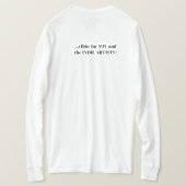 Just Vibin' T-shirt met lange mouwen (eigentijds) (Design achterkant)