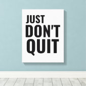 Just waarvan positieve nationale motivatie canvas afdruk (Insitu (Houten vloer))