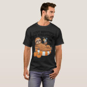 Just Waiting For Halloween Cute Lazy Sloth Hallowe T-shirt (Voorkant volledig)