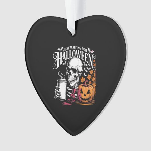 Just Waiting For Halloween Ornament (voorkant)