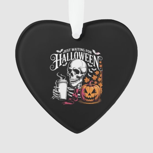Just Waiting For Halloween Ornament (voorkant)