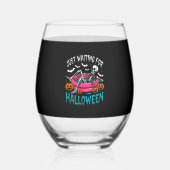 Just Waiting For Halloween Png Wijnglas Zonder Voet (Voorkant)