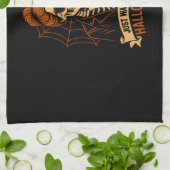 Just Waiting for Halloween Skeleton Theedoek (Gevouwen)