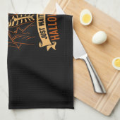 Just Waiting for Halloween Skeleton Theedoek (Quarter Fold)