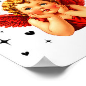 Just Waiting For Valentines Day Baby Cud Cute Vale Poster (Hoek)