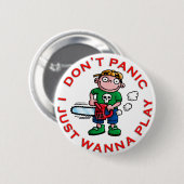 just want to play ronde button 5,7 cm (Voorkant /achterkant)