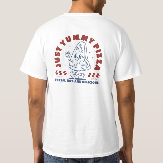 Just Yummy Pizza Tee T-shirt (Achterkant)
