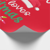 'JUSTA GIRL DIE VAN CHRISTMAS HOUDT' WRAPPINGPAPIE CADEAUPAPIER (Hoek)