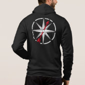 Justa Jer Mannen Logo Zip-Up Sweatshirt (Achterkant)