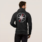 Justa Jer Mannen Logo Zip-Up Sweatshirt (Achterkant volledig)