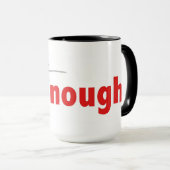 JustBeGenoeg Mok (Voorkant rechts)