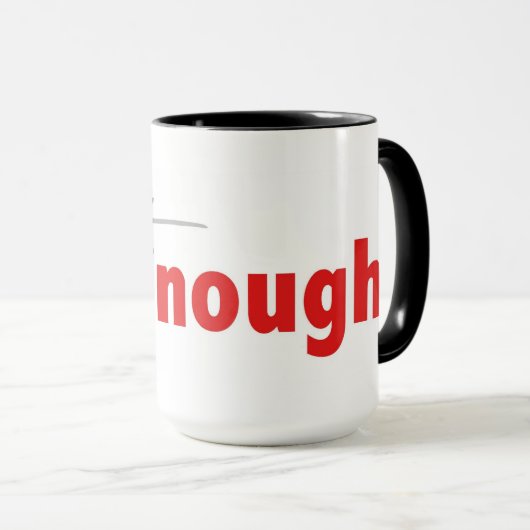 JustBeGenoeg Mok (Voorkant rechts)