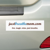 JustBreatheMam.com-Bumpersticker Bumpersticker (Op auto)