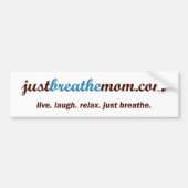 JustBreatheMam.com-Bumpersticker Bumpersticker (Voorkant)