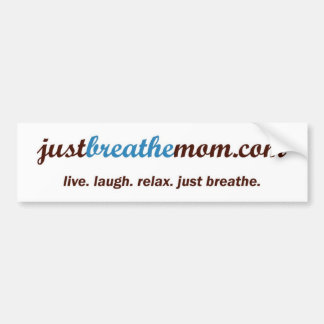 JustBreatheMam.com-Bumpersticker Bumpersticker