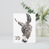 JustDonkeys logo briefkaart (Staand voorkant)