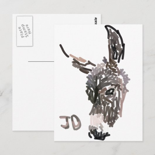 JustDonkeys logo briefkaart (Voorkant / Achterkant)