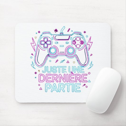 Juste Une Dernière Partie Gamer Mouse Pad - Retro Muismat (Met muis)