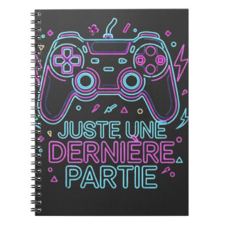 Juste Une Dernière Partie Gamer Notebook - Retro Notitieboek