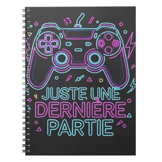 Juste Une Dernière Partie Gamer Notebook - Retro Notitieboek (Voorkant)