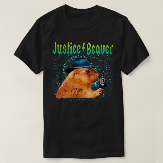 Justice Beaver Muziekster T-shirt (Design voorkant)