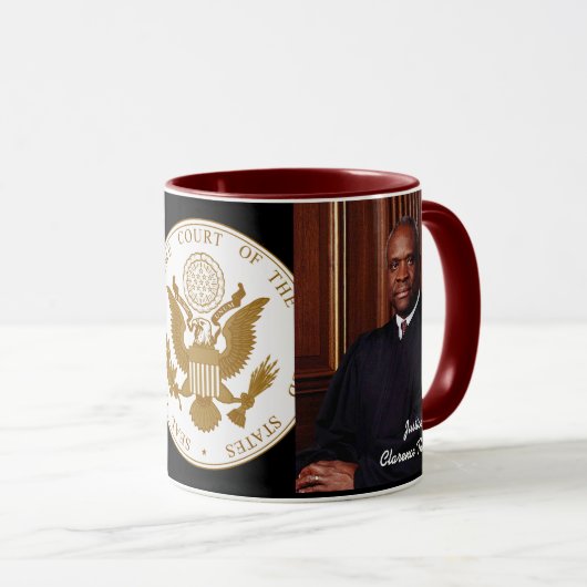 Justice Clarence Thomas Mok (Voorkant rechts)