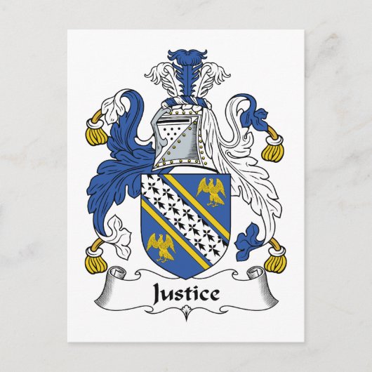Justice Family Crest Briefkaart (Voorkant)