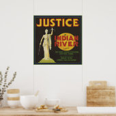 Justice Florida Crate Label Poster (Keuken)
